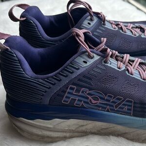 Hoka One One Womens Sz 10.5 Bondi
6 Marlin Blue/Pink Athletic Running Shoes